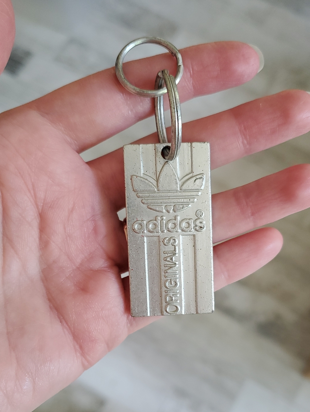 adidas Originals Silver Keychain